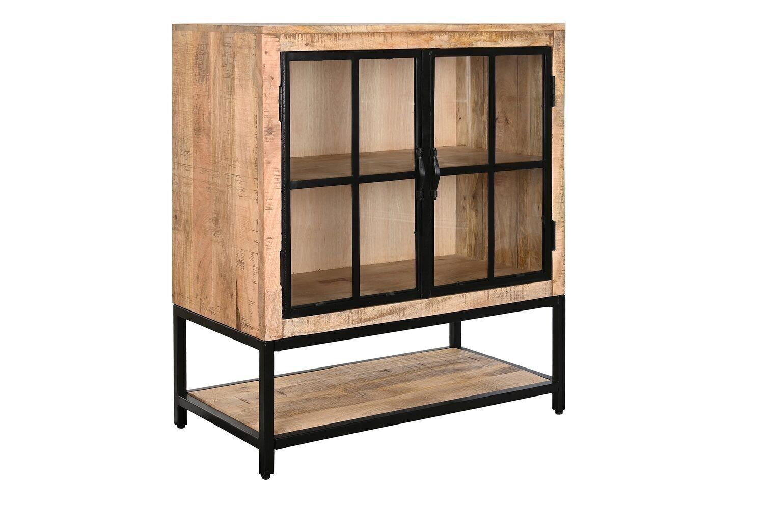 CREDENZA METALLO MANGO 85X45X100 NATURALE MB201322