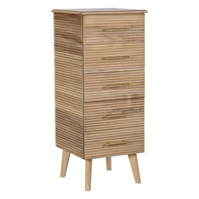 CHIFONIER PAULOWNIA MDF 42X40X100 MARRON CLARO MB201435