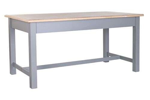 MESA COMEDOR PAULOWNIA MDF 161,5X81,5X78 GRIS MB201456