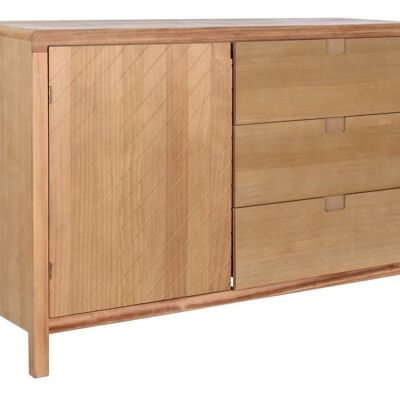 BUFFET PINO MDF 120X40X80 3 CAJONES MARRON CLARO MB201459