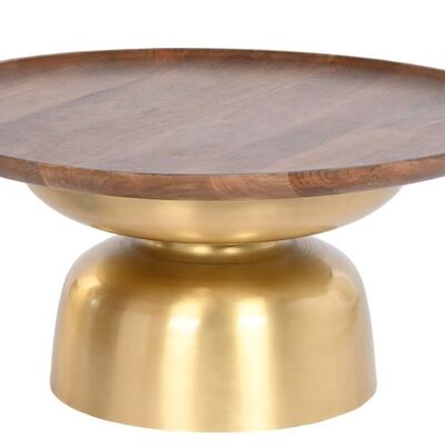 COFFEE TABLE STEEL MANGO 80X80X38 GOLDEN MB201481