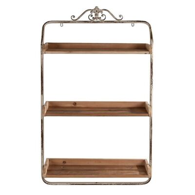 FIR METAL SHELF 64X19X107 COAT RACK MB201945