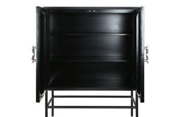 BUFFET EN RÉSINE D'OS 100X40X140 NOIR TARACE MB202089 4