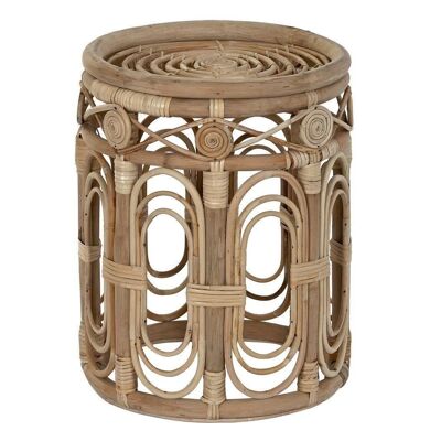 TABLE D'APPOINT ROTIN 35X35X45 NATUREL MB202131