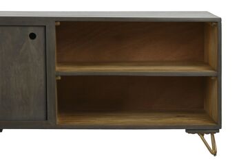 MEUBLE TV MANGO MÉTAL 160X40X50 MARRON MB202258 4