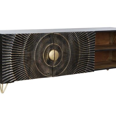 MUEBLE TV MANGO METAL 160X40X50 MANDALA BLANCO MB202260