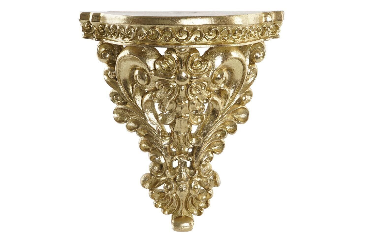 MENSOLA RESINA 28X13,5X30,5 DORATA MB202516