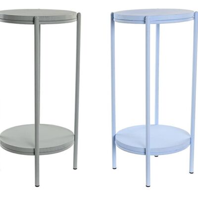METAL SIDE TABLE 26X26X55 2 ASSORTMENTS. MB203305