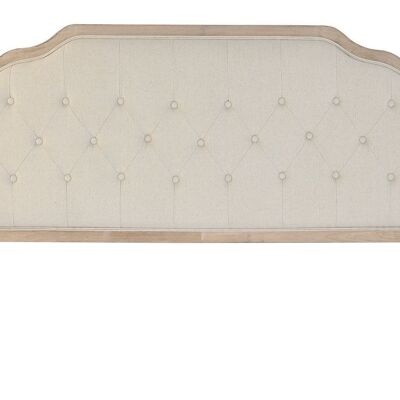 CABECERO CAMA ROBLE POLIESTER 180X10X120 BEIGE MB203414
