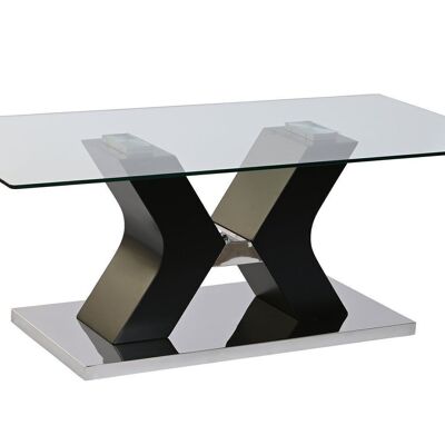COFFEE TABLE TEMPERED GLASS MDF 120X60X45 BLACK MB203511