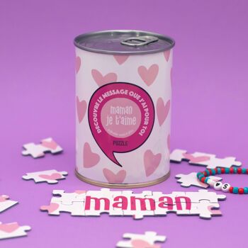 Puzzles à message "Maman je t'aime " idéal fête des mères 1