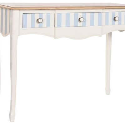 CONSOLE PAULOWNIA CÉRAMIQUE 110X40X79 12.50 BLANC MB204068