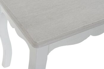 TABLE D'APPOINT SET 3 MDF BOIS 53X35X47 BLANC MB204794 3