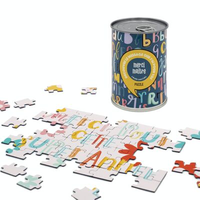 Message puzzle "Thank you Master" - ideal gift for the end of the school year
