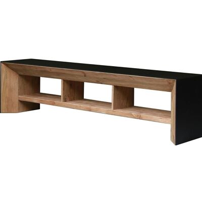 PORTA TV IN LEGNO RICICLATO PINO 240X48X60 MARRONE MB204936