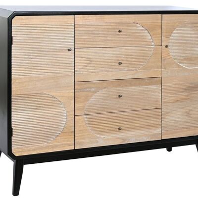 BUFFET EN BOIS 120X40X90,5 NOIR MB204970