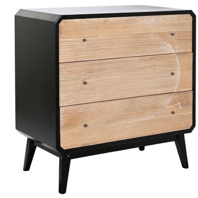 COMODA MADERA 80X40X79,5 NEGRO MB204972