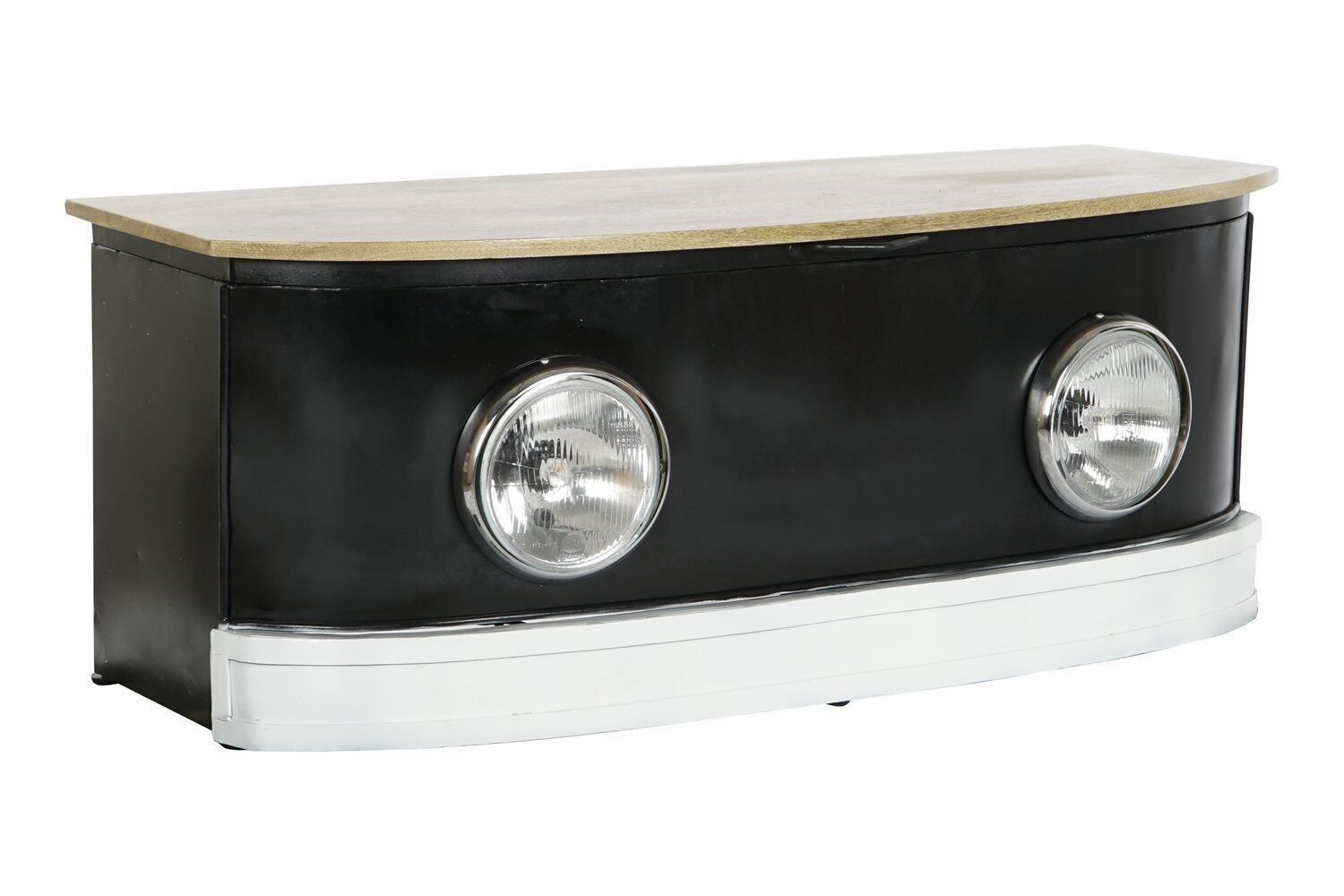 TAVOLINO MANGO FERRO 120X45X45 NERO FARETTI MB205017