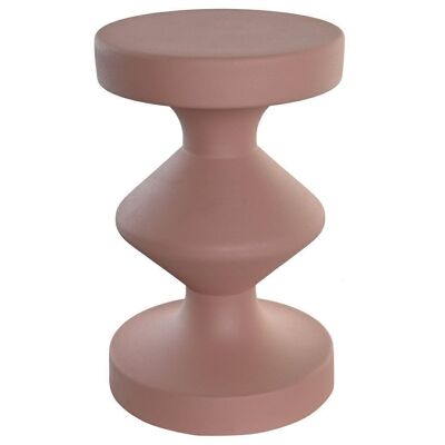 TAVOLINO IN FERRO 29,5X29,5X47 ASTRATTO ROSA MB205212