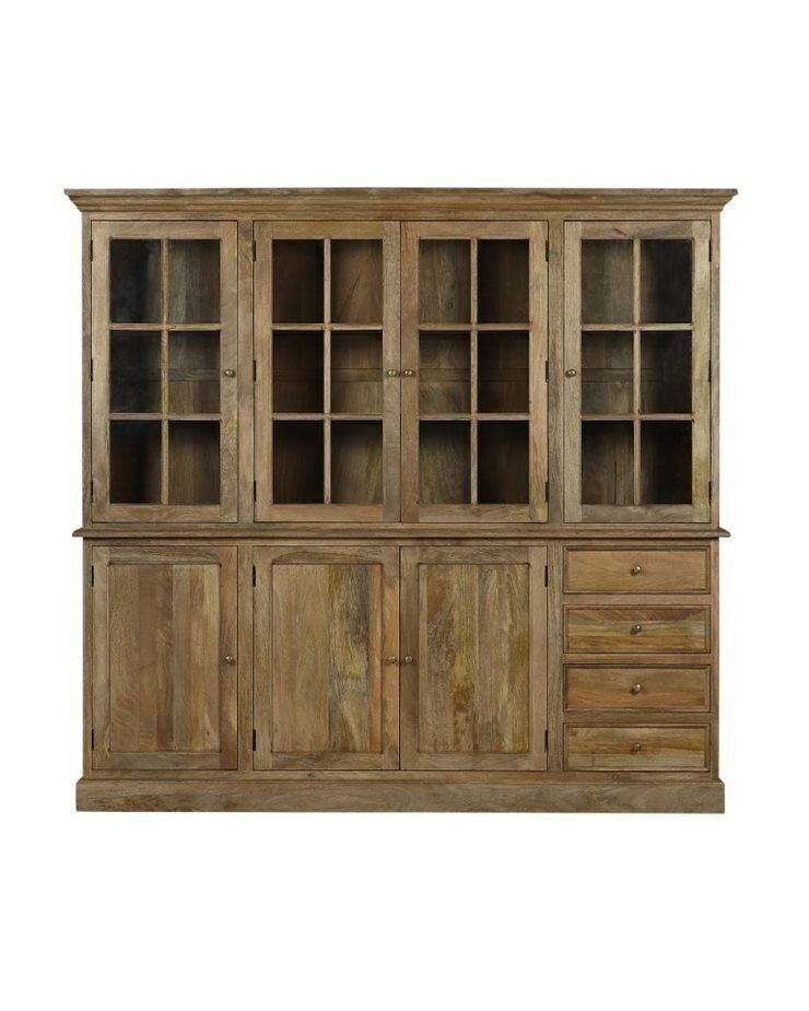 VETRINA VETRO MANGO 218,4X40,6X203 MARRONE MB205712