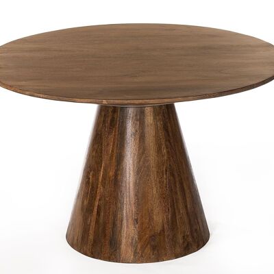 DINING TABLE MANGO 120X120X76 DARK BROWN MB205734