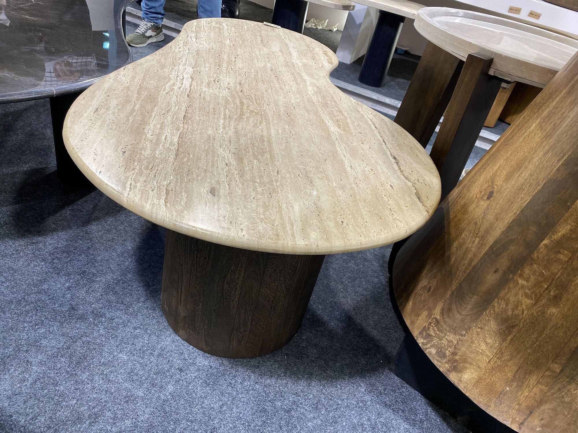 TAVOLINO BASSO MANIGLIA PIETRA 120X70X53 15.82 BEIGE MB205737