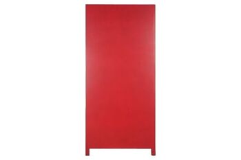 ARMOIRE SAPIN MDF 85,5X50,5X186,2 ROUGE MB205840 4