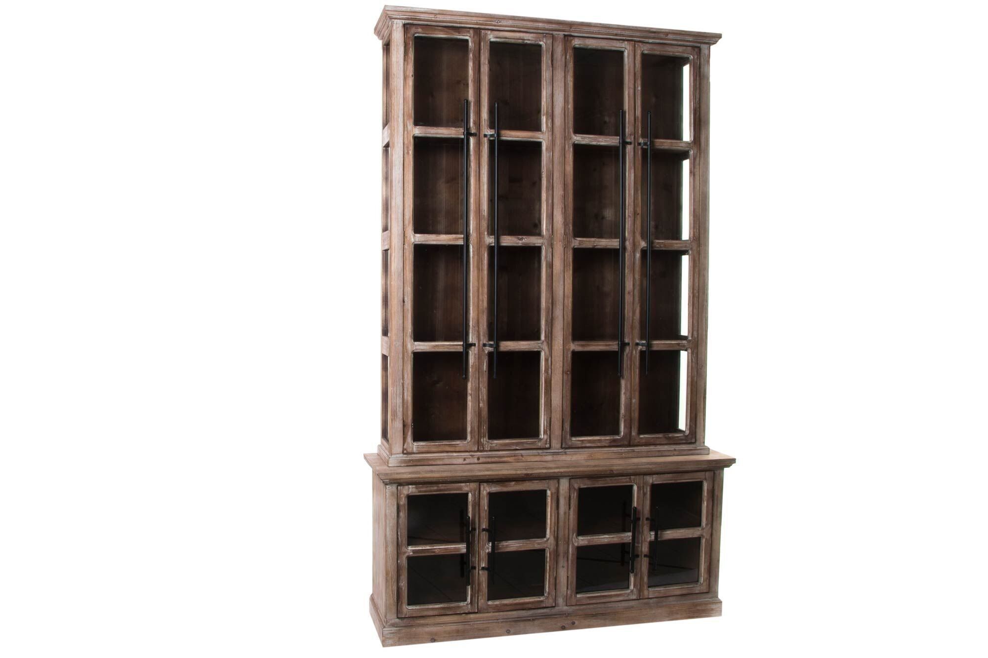 FIR GLASS DISPLAY CABINET 127.5X33X212 47.00 WHITE MB205955