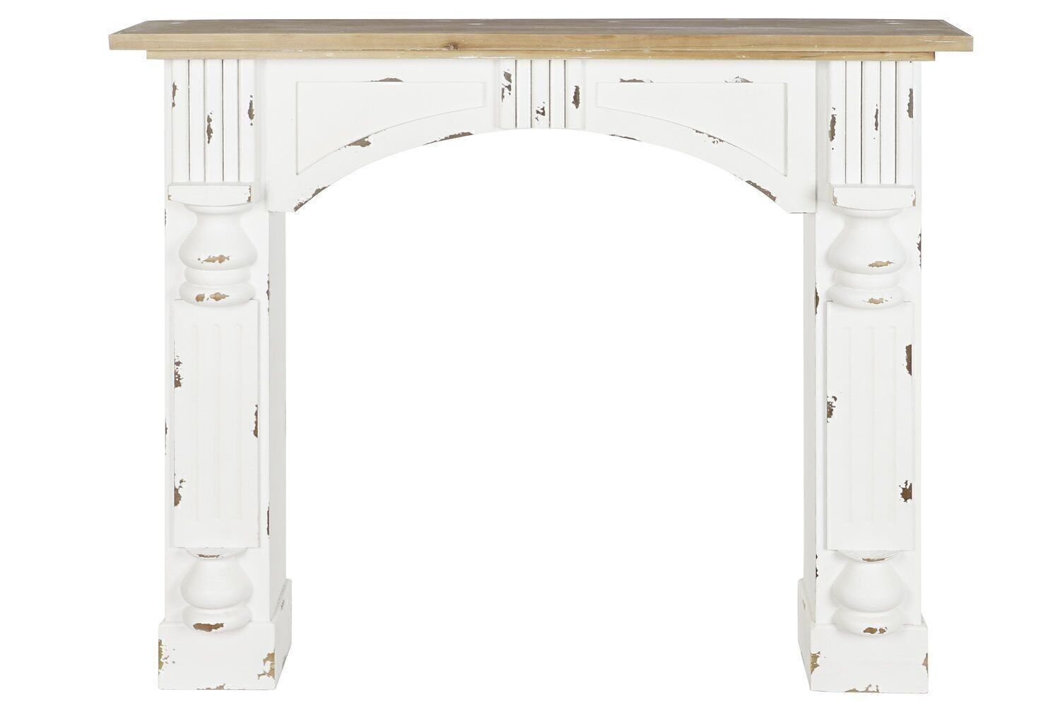 FRONTALE CAMINO ABETE MDF 120X26X100,5 BIANCO MB205967