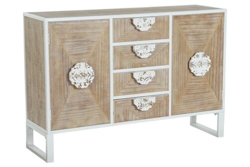 BUFFET ABETO METAL 120X35X80 BLANCO MB206499