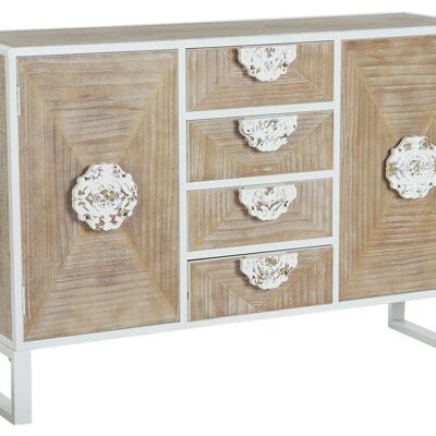 FIR METAL BUFFET 120X35X80 WHITE MB206499