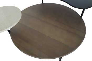 TABLE BASSE MÉTAL MDF 118X90X61 NOIR MB205985 4