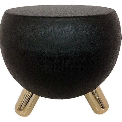 TABLE D'APPOINT FER 51X51X44 NOIR BRUT MB206159