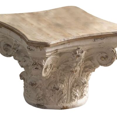 MESA CENTRO ABETO MAGNESIA 62X62X46 COLUMNA BLANCO MB206514