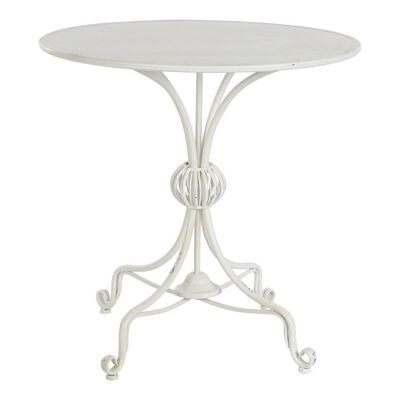 METAL SIDE TABLE 81X81X81,5 WHITE MB206520