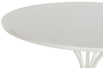 TABLE D'APPOINT METAL 81X81X81,5 BLANC MB206520 3