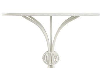 TABLE D'APPOINT METAL 81X81X81,5 BLANC MB206520 4