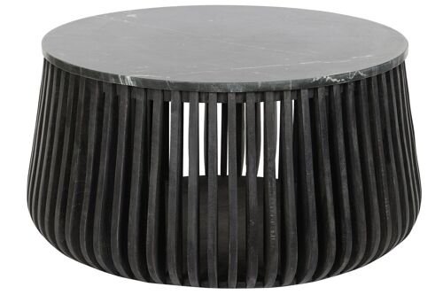 MESITA AUXILIAR MANGO MARMOL 90X90X45 NEGRO MB206557