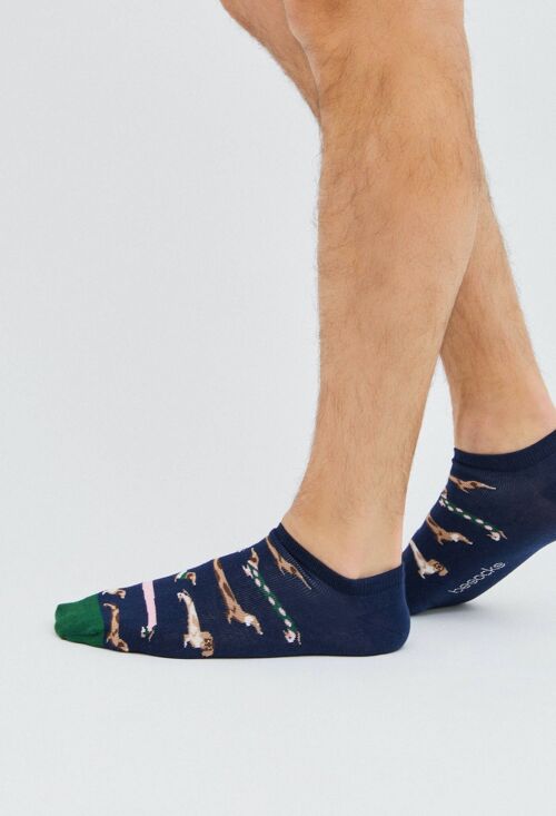 BePets Navy - 100% Organic Cotton Ankle Socks