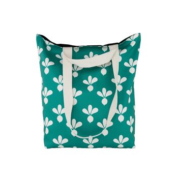 Grand sac fourre-tout du marché fermier d'été avec un motif de radis fantaisiste, cadeau pour les chefs, les cuisiniers, les gourmets 1