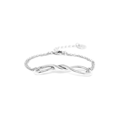 ACCOSTAGE silver adjustable chain bracelet