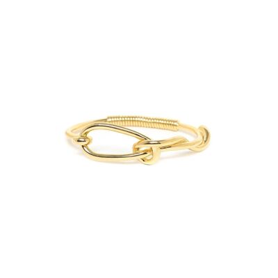 ACCOSTAGE rigid bracelet with golden spring