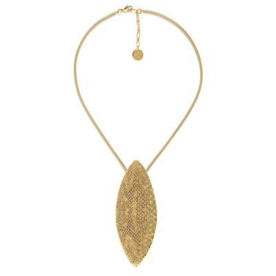 VIPER big golden pendant necklace