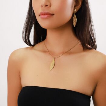 VIPER collier pendentif doré 2