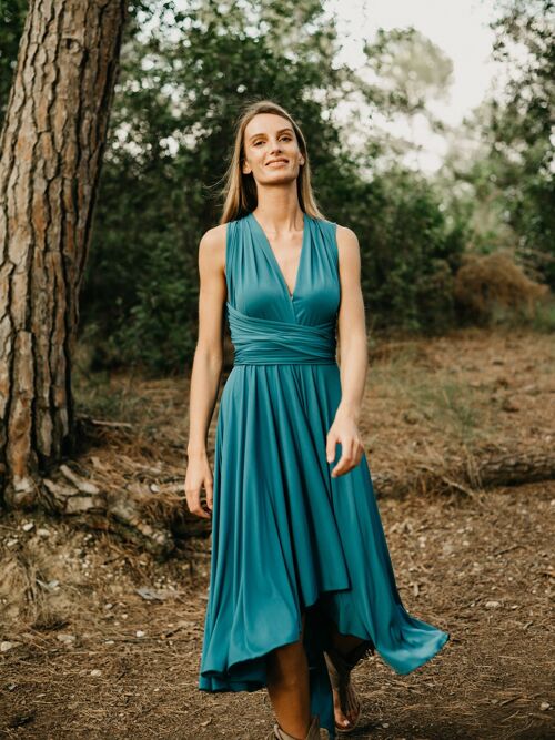 Midi dress teal - unique size