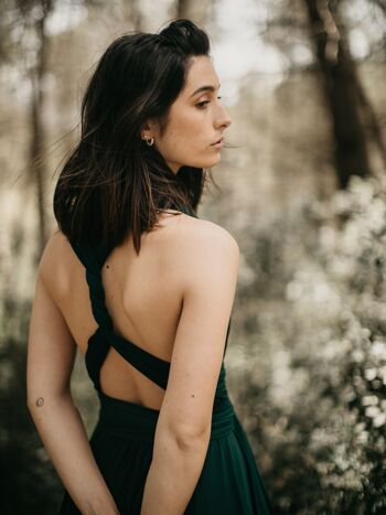 ROBE MIDI VERT - TAILLE UNIQUE 7