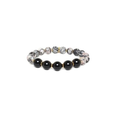 BERLIN bracelet extensible perles rondes