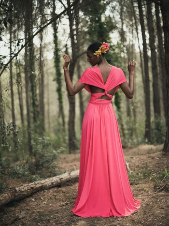 ROBE MAXI FRAISE - TAILLE UNIQUE 4