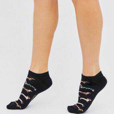 BePets Black - 100% Organic Cotton Ankle Socks