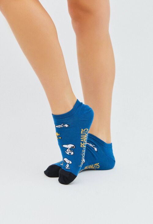 BeSnoopy Blue - 100% Organic Cotton Ankle Socks
